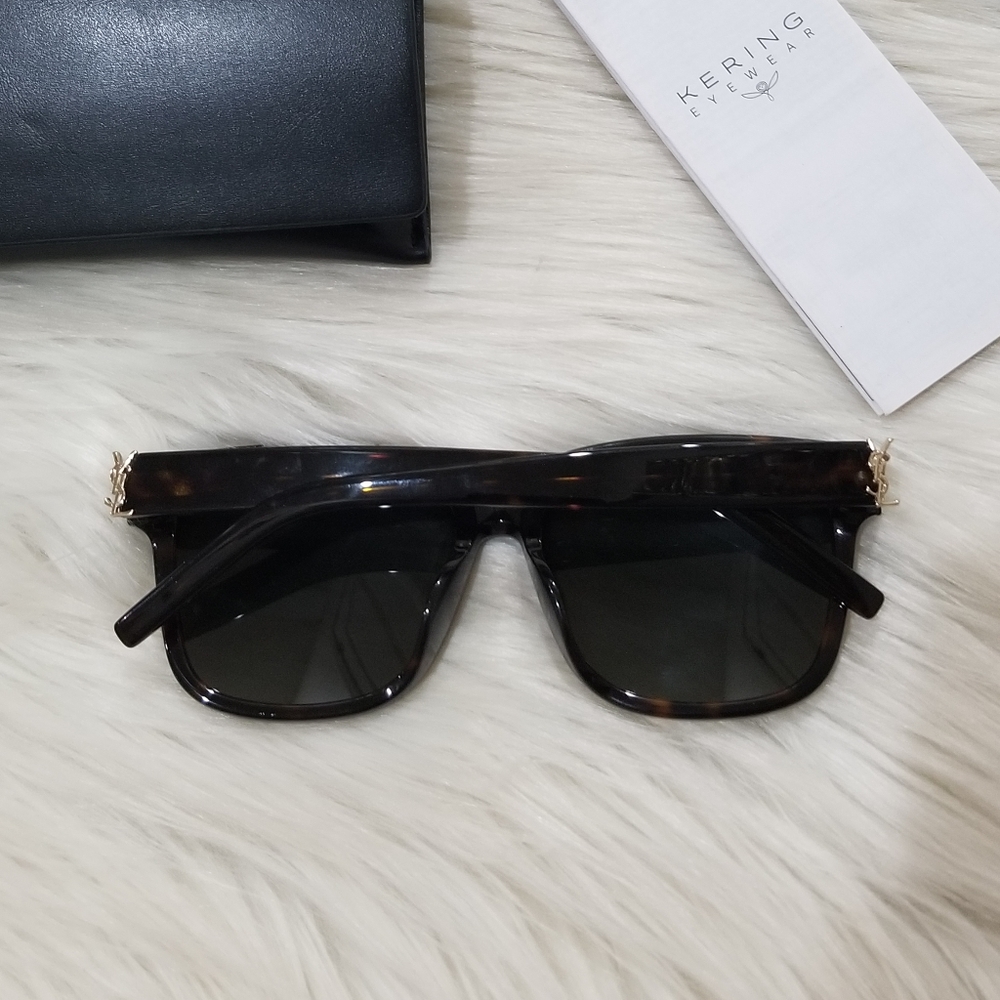 Ysl logo tortoise sunglasses - Picture 4 of 12